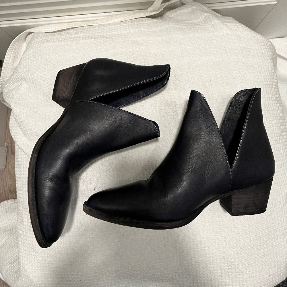 Free People cut out ankle booties
